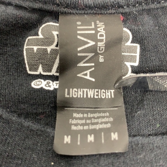 MEN’S Anvil by Gildan Black Star Wars Vader Claus Short Sleeve Tee Shirt Size M - Picture 4 of 6